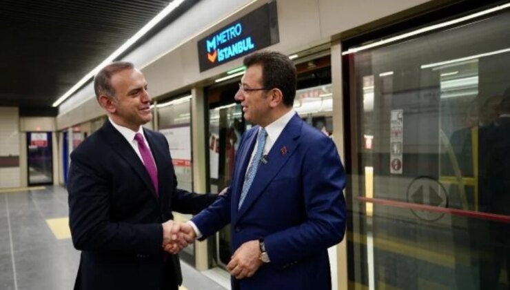 İstanbul Büyükşehir Belediye Başkanı Ekrem İmamoğlu, Çekmeköy-Sancaktepe-Sultanbeyli metro hattının test sürüşüne katıldı