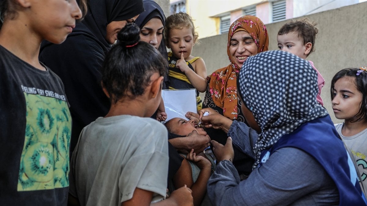 Gazze’de çocuk felci aşılarının ikinci aşaması bugün gerçekleştirilecek