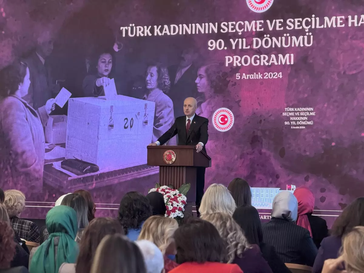 Kurtulmuş: TBMM’de kadın temsilinin arttırılması için mücadele etmeliyiz